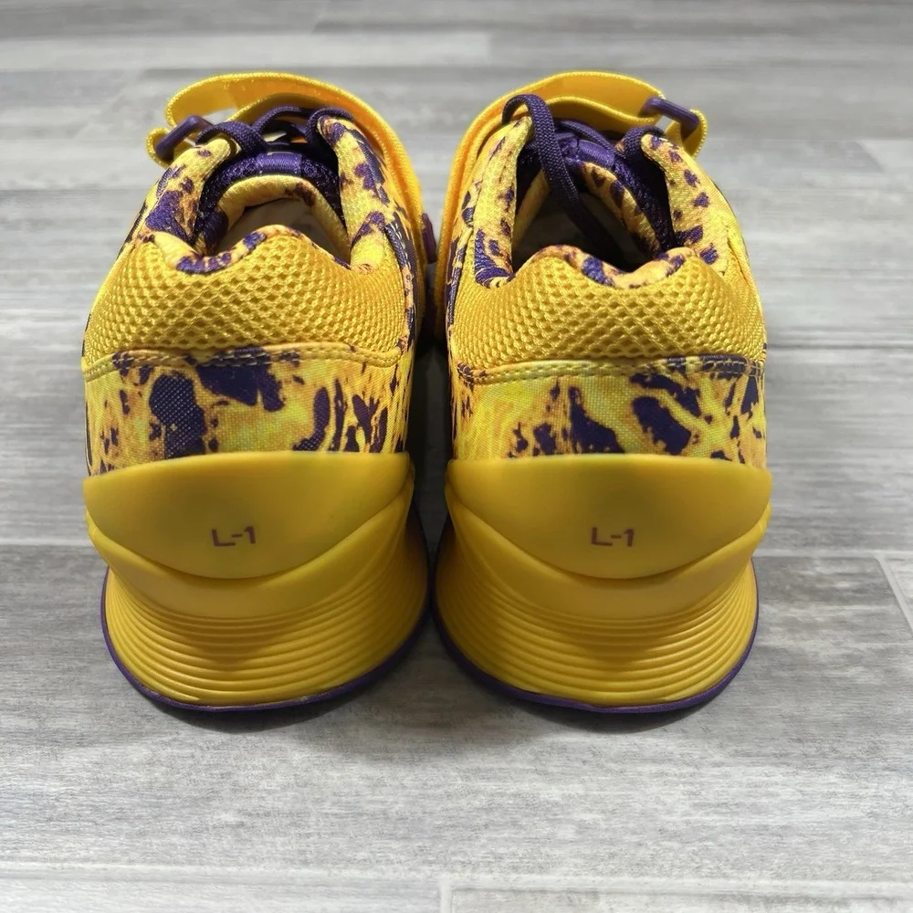 TYR L-1 Lifter Men 10/Women‎ 11.5 Training Powerlifting Shoes Yellow Purple NWOB